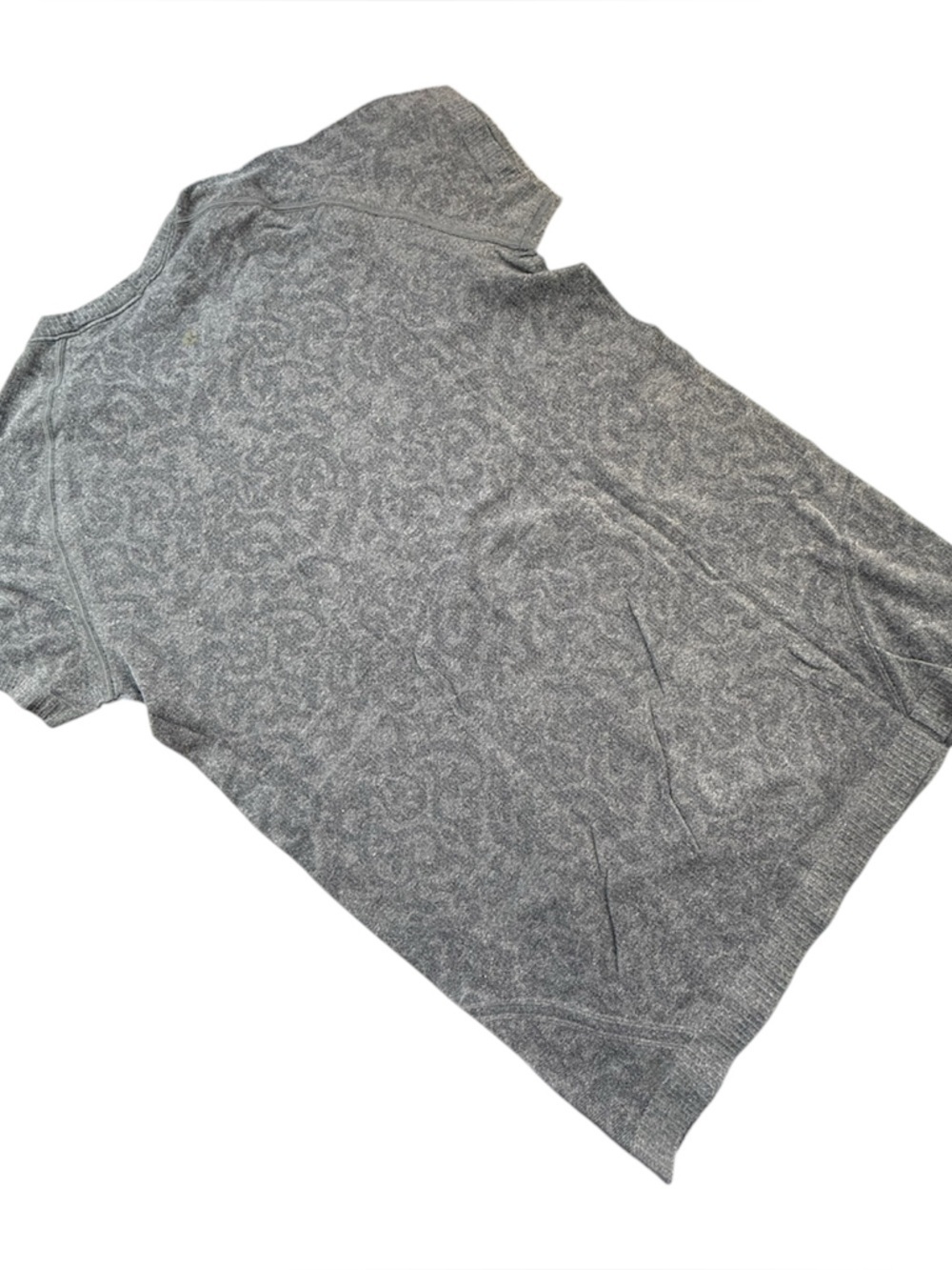 Lululemon Swiftly Tech SS Print Top Womens Gray Heathered Size 8 - Picture 3 of 8